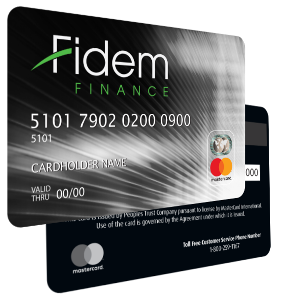 Fidem MasterCard® Card. Improve your credit